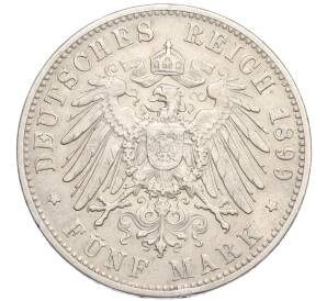 5 марок 1899 года Германия (Вюртемберг) — Фото №2