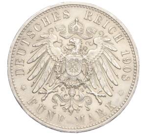 5 марок 1908 года Германия (Вюртемберг) — Фото №2