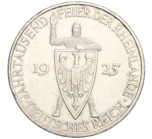 5 рейхсмарок 1925 года G Германия «Тысячелетие Рейнланда» — Фото №1