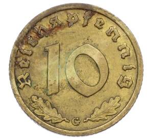 10 рейхспфеннигов 1938 года G Германия — Фото №2