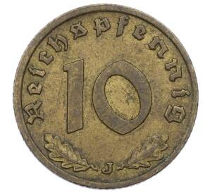 10 рейхспфеннигов 1939 года J Германия — Фото №2