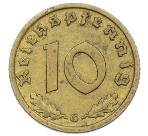 10 рейхспфеннигов 1938 года G Германия — Фото №2