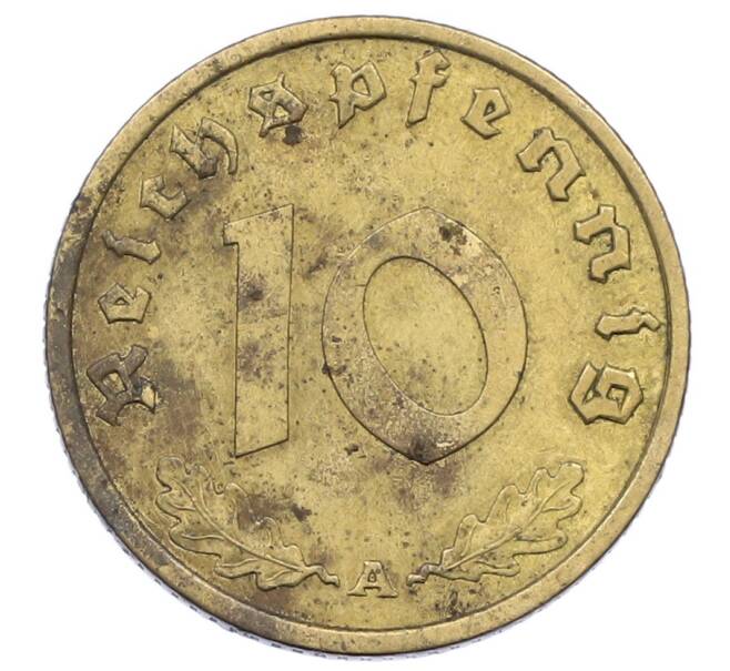 Монета 10 рейхспфеннигов 1938 года A Германия (Артикул: M2-84664) — Фото №2