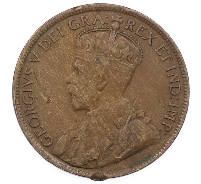 Монета 1 цент 1918 года Канада (Артикул: M2-84692) — Фото №2