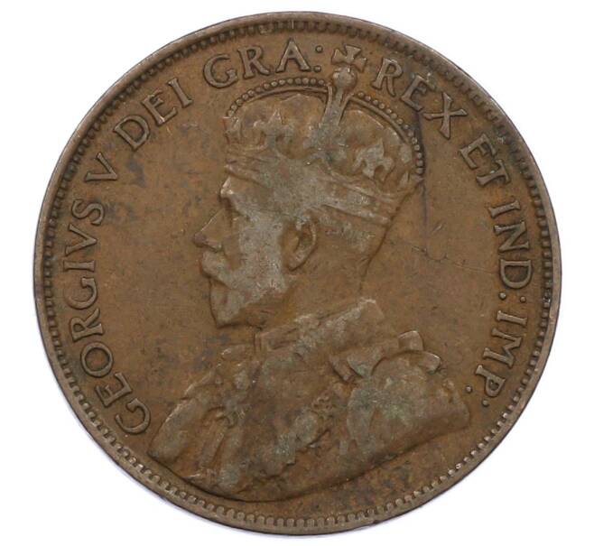 Монета 1 цент 1919 года Канада (Артикул: M2-84698) — Фото №2