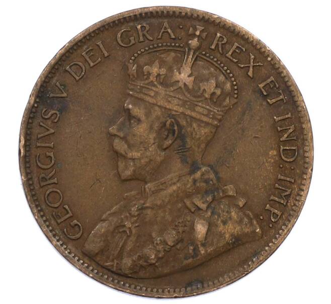 Монета 1 цент 1919 года Канада (Артикул: M2-84729) — Фото №2