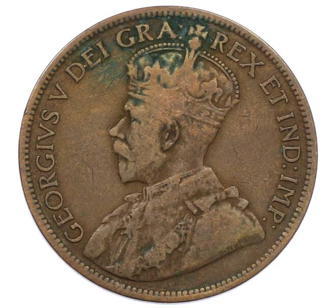 Монета 1 цент 1917 года Канада (Артикул: M2-84737) — Фото №2