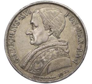 1 скудо 1831 года Папская область — Фото №2