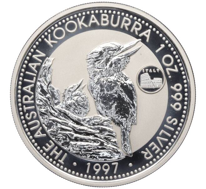 Монета 1 доллар 1997 года Австралия «Австралийская кукабара» (Italy Privy Mark) (Артикул: M2-84776) — Фото №1
