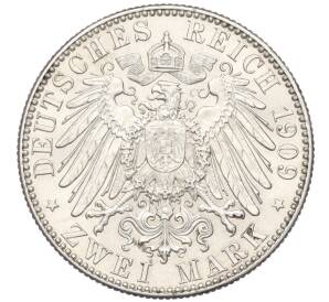 2 марки 1909 года Германия (Саксония) «500 лет Лейпцигскому университету» — Фото №2