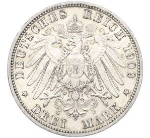 3 марки 1909 года Германия (Шварцбург-Зондерсгаузен) «Смерть Карла Гюнтера» — Фото №2
