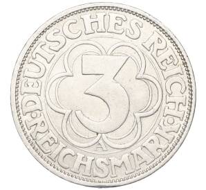 3 рейхсмарки 1927 года A Германия «1000 лет Нордхаузену» — Фото №2