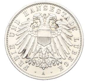2 марки 1907 года Германия (Любек) — Фото №1