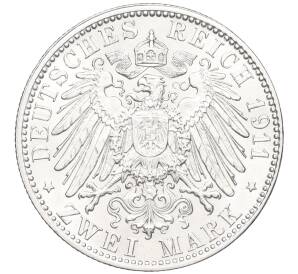 2 марки 1911 года Германия (Бавария) «90 лет со дня рождения Луитпольда Баварского» — Фото №2