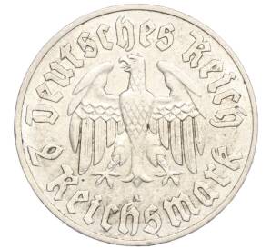 2 рейхсмарки 1933 года A Германия «450 лет со дня рождения Мартина Лютера»