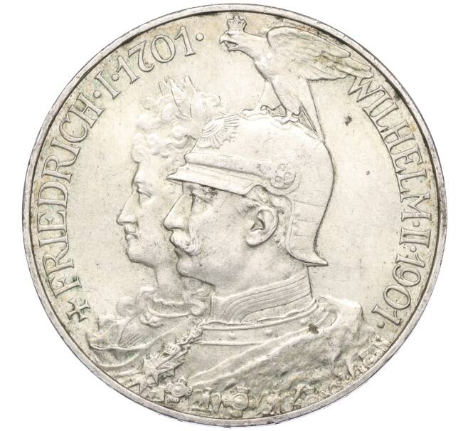 Монета 5 марок 1901 года Германия (Пруссия) «200-летие Пруссии» (Артикул: M2-84819) — Фото №1