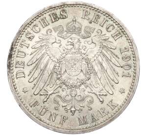 5 марок 1901 года Германия (Пруссия) «200-летие Пруссии» — Фото №2