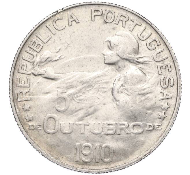 Монета 1 эскудо 1910 года Португалия «Основание республики» (Артикул: M2-84822) — Фото №1