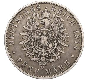 5 марок 1874 года Германия (Бавария) — Фото №2