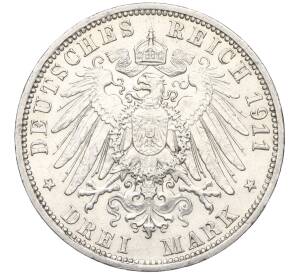 3 марки 1911 года A Германия (Ангальт) — Фото №2
