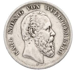 5 марок 1876 года Германия (Вюртемберг) — Фото №1
