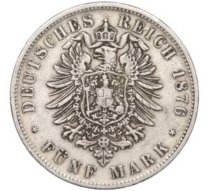 5 марок 1876 года Германия (Вюртемберг) — Фото №2
