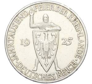 5 рейхсмарок 1925 года E Германия «Тысячелетие Рейнланда» — Фото №1