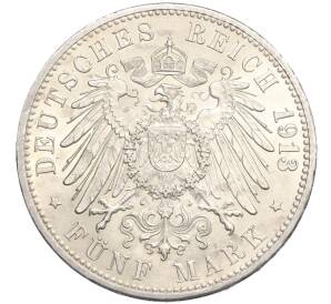 5 марок 1913 года Германия (Баден) — Фото №2