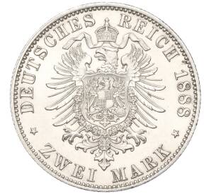 2 марки 1888 года А Германия (Пруссия — Фридрих III) — Фото №2