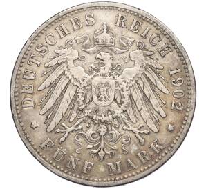 5 марок 1902 года D Германия (Бавария) — Фото №2