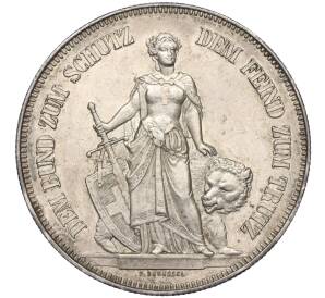 5 франков 1885 года Швейцария «Стрелковый фестиваль в Берне» — Фото №1