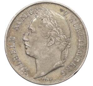 1 гульден 1841 года Вюртемберг «25 лет правлению Короля Вильгельма I» — Фото №2