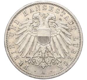 2 марки 1904 года Германия (Любек) — Фото №1