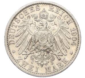 2 марки 1904 года Германия (Любек) — Фото №2