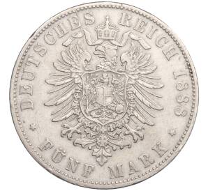 5 марок 1888 года Германия (Бавария) — Фото №2