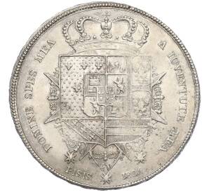 1 франческоне (10 паоли) 1806 года Королевство Этрурия (Тоскана) — Фото №2