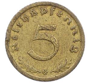 5 рейхспфеннигов 1938 года G Германия — Фото №2