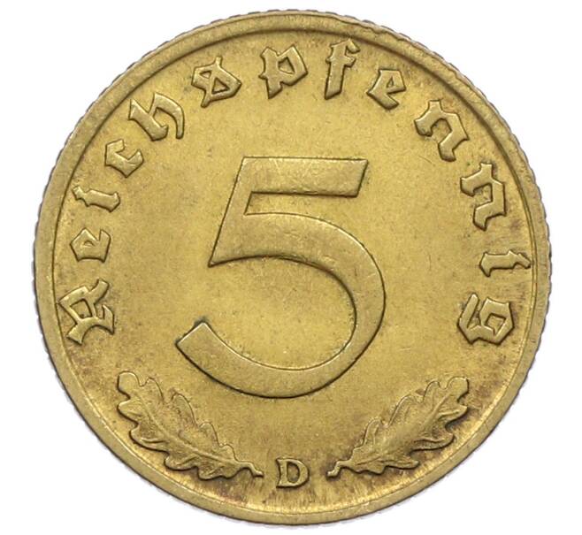Монета 5 рейхспфеннигов 1938 года D Германия (Артикул: M2-84929) — Фото №2