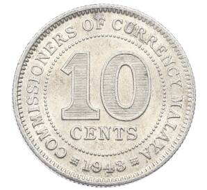 10 центов 1943 года Малайя — Фото №1