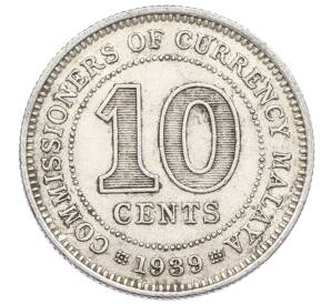 10 центов 1939 года Малайя — Фото №1