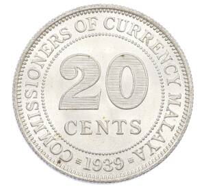20 центов 1939 года Малайя — Фото №1