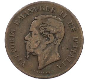 5 чентезимо 1862 года N Италия — Фото №2