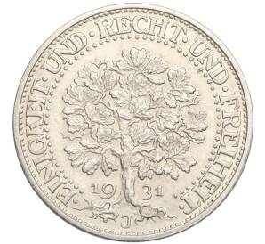5 рейхсмарок 1931 года J Германия — Фото №1