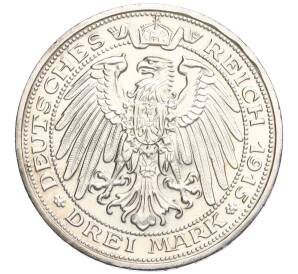 3 марки 1915 года Германия (Мекленбург-Шверин) «100 лет Великому Герцогству Мекленбург-Шверин» — Фото №2