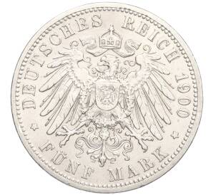 5 марок 1900 года Германия (Ольденбург) — Фото №2