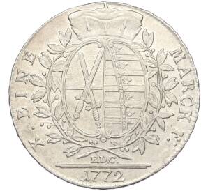 1 талер 1772 года Саксония — Фото №2