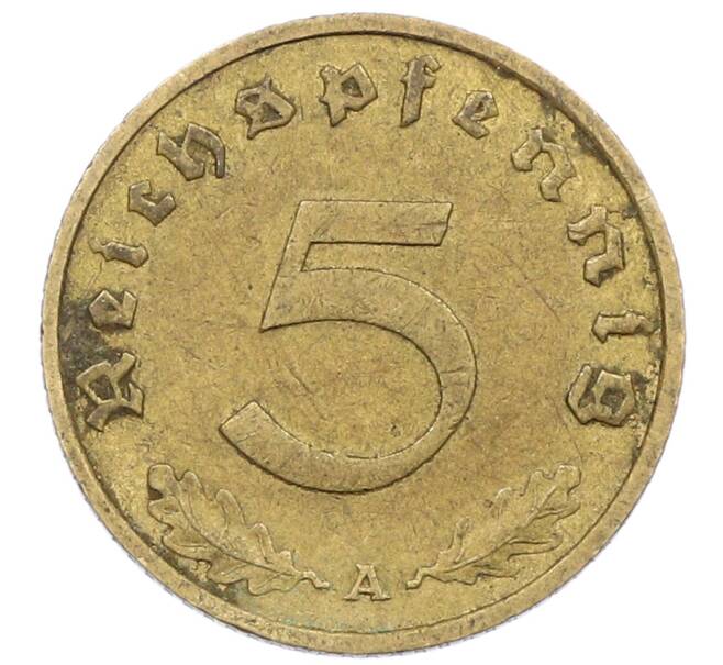 Монета 5 рейхспфеннигов 1938 года A Германия (Артикул: M2-85074) — Фото №2