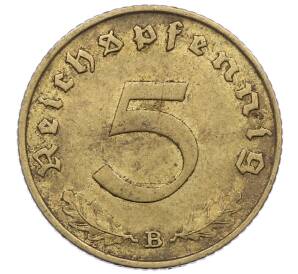 5 рейхспфеннигов 1939 года B Германия — Фото №2