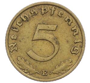 5 рейхспфеннигов 1938 года E Германия — Фото №2