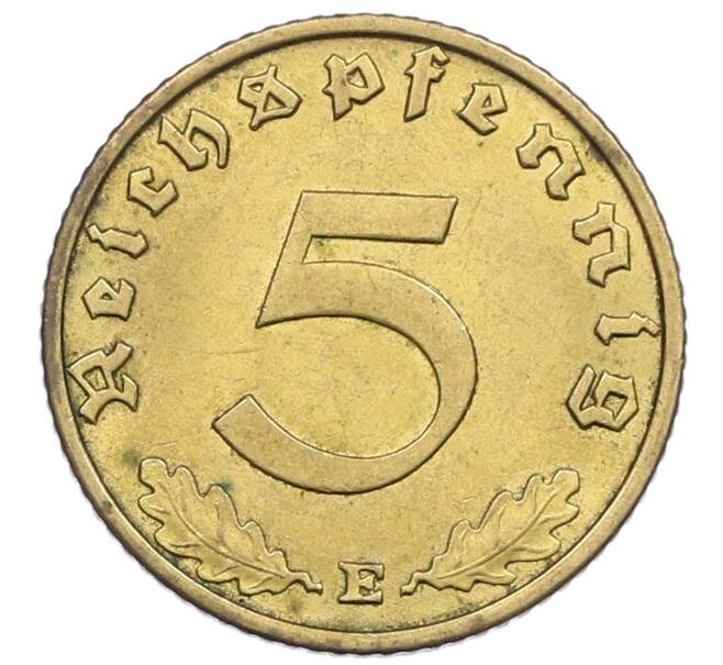 Монета 5 рейхспфеннигов 1938 года E Германия (Артикул: M2-85084) — Фото №2